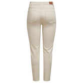 Only Beige Cotton Mom Jeans